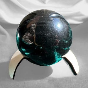 Alternative view of houten bolhouder - halve maan - 2