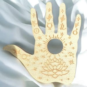 houten bolhouder - hand - 4