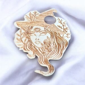 houten bolhouder - heks - 8