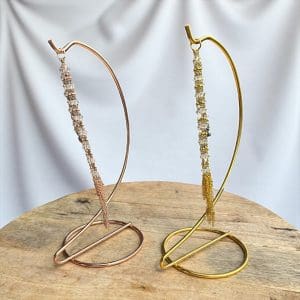 Metalen bolhouder - 1 bol hanger - Rosé goud