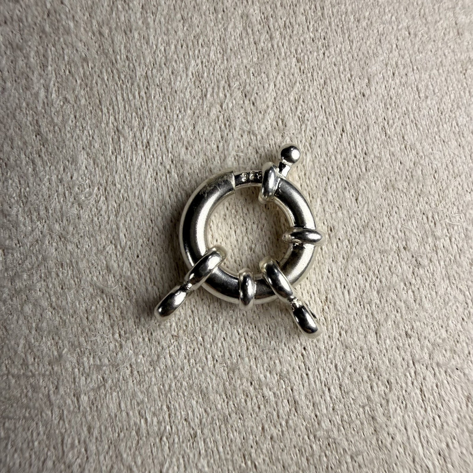 Los springslot - 925 zilver - 15mm