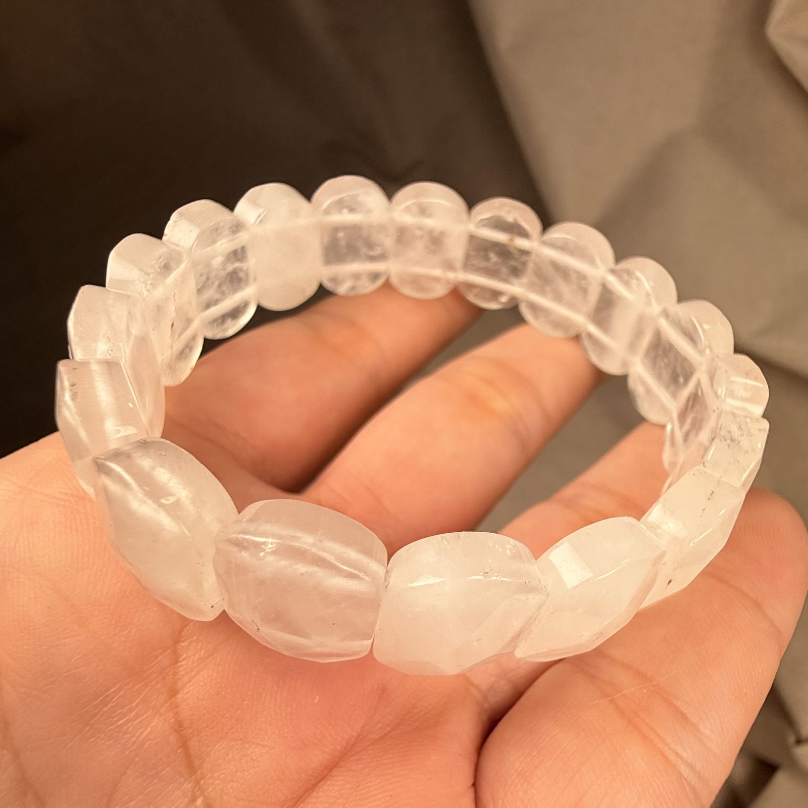 Bangle armband - 4 - Bergkristal