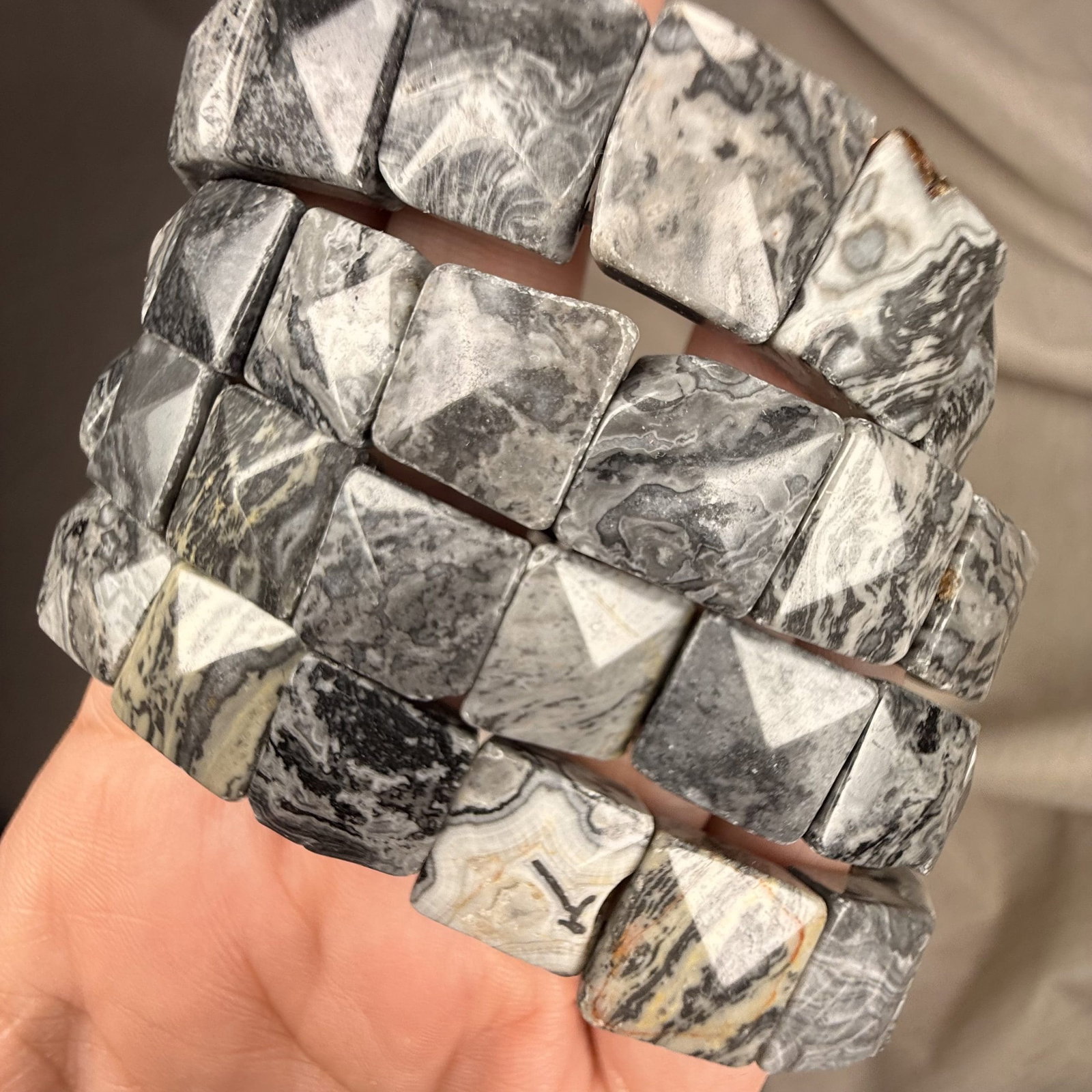 Bangle armband - 9 - Picasso jaspis - Afbeelding 2