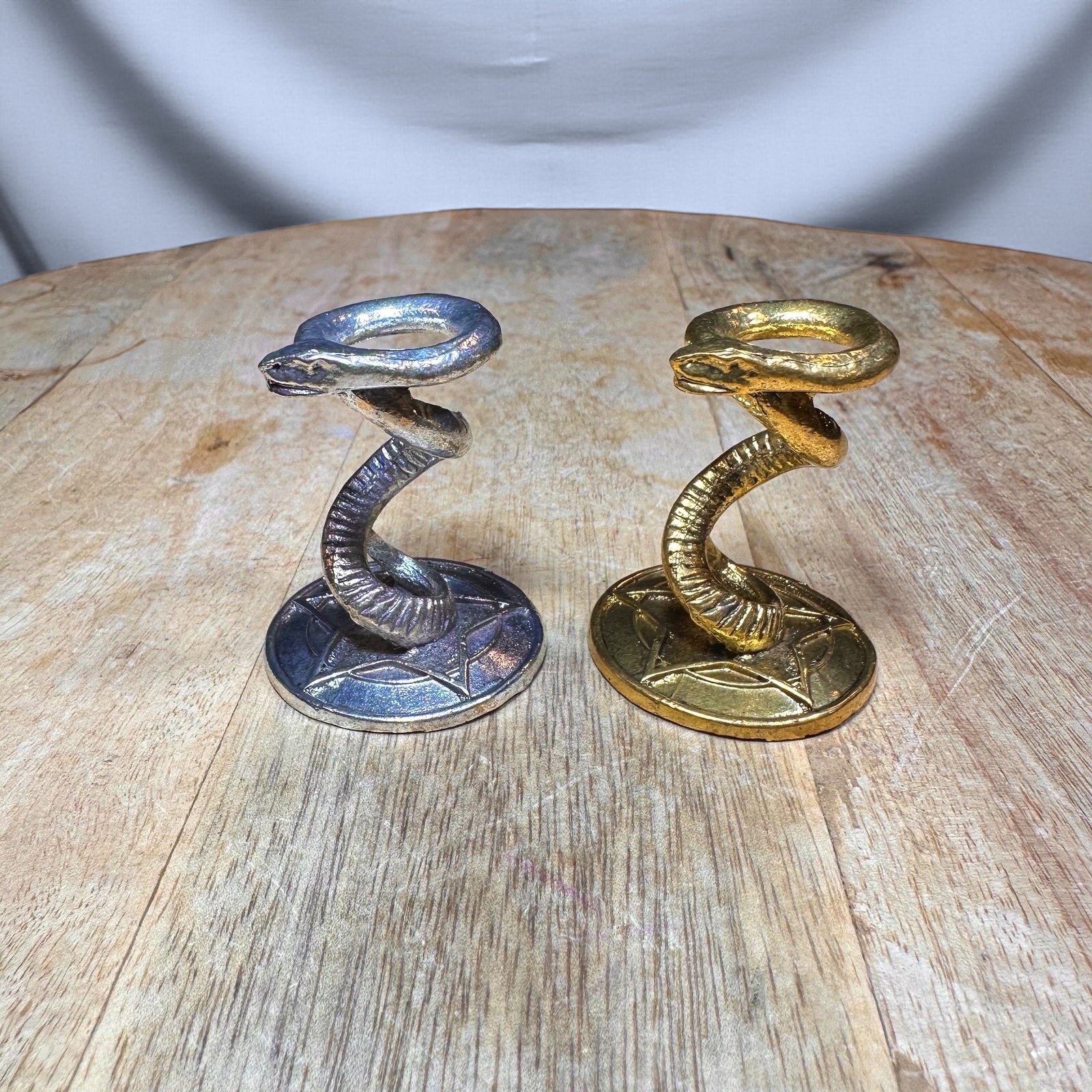 Metalen bolhouder slang - Zilver