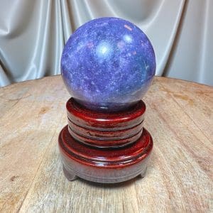 Alternative view of Roterende houten bol houder - M