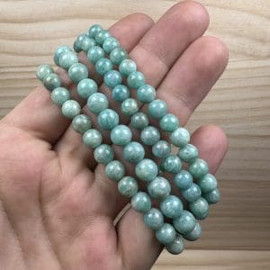 Alternative view of Amazoniet Kogelarmband 6mm - random pick - 5