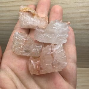 Hematiet kwarts carving - Draakje - Random pick - Afbeelding 2