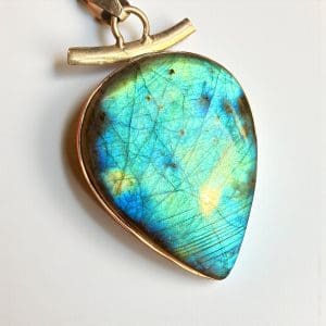 Alternative view of 925 zilveren hanger - Labradoriet - 1