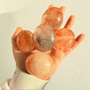 Handstenen - Hematiet kwarts (Red Healer)