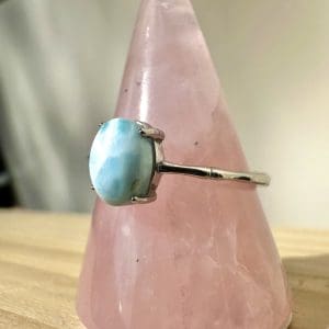 Alternative view of 925 sterling zilveren ring – 4 - Larimar