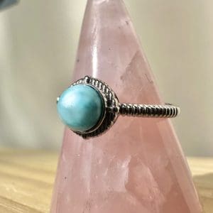 Alternative view of 925 sterling zilveren ring – 7 - Larimar