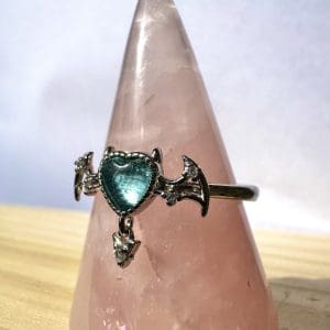 Alternative view of 925 sterling zilveren ring – 12 - Aquamarijn
