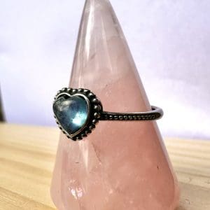 Alternative view of 925 sterling zilveren ring – 16 - Aquamarijn