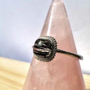 Alternative view of 925 sterling zilveren ring – 31 - Toermalijn in Kwarts