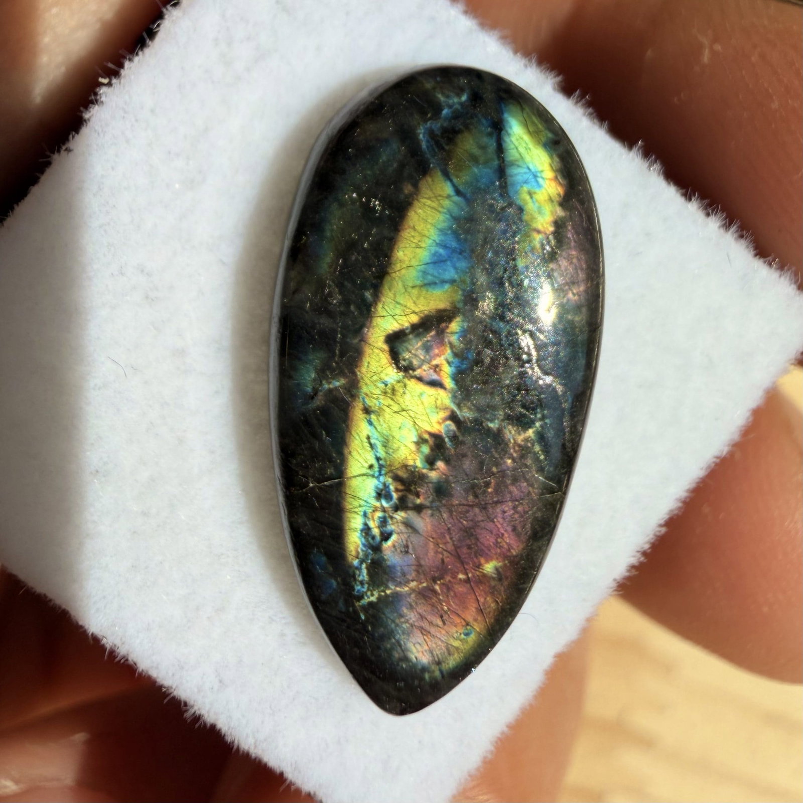Spectroliet cabochon in venster doosje - 5 - Afbeelding 2