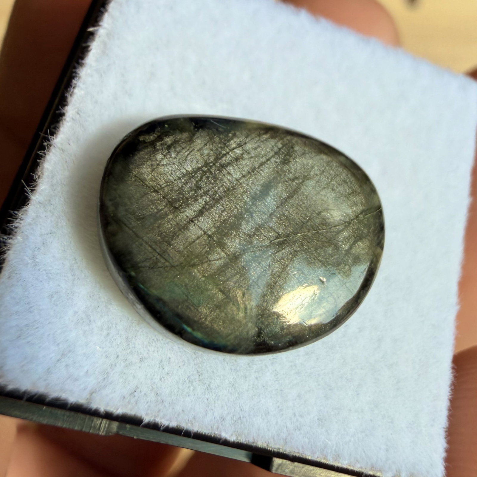 Spectroliet cabochon in venster doosje - 22 - Afbeelding 2