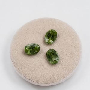 Geslepen Cabochon - Peridoot 3 stuks - 57