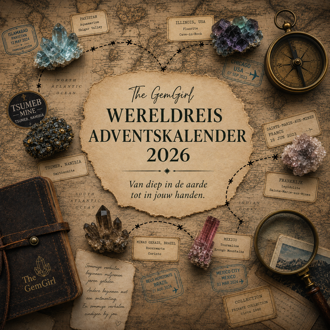 The GemGirl Wereldreis Adventskalender 2026