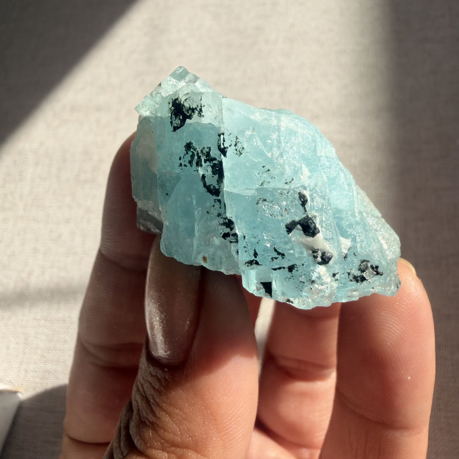 Aquamarijn kristal - Shigar Valley - 35
