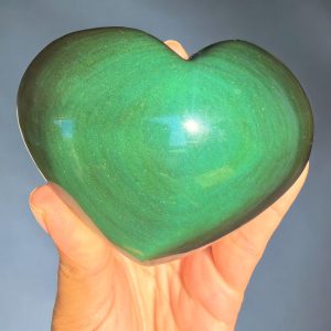 Alternative view of Regenboog obsidiaan hart - 1