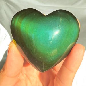 Regenboog obsidiaan hart - 3 - Afbeelding 2