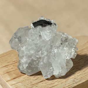 Brookiet in kwarts cluster - 9 - Afbeelding 3